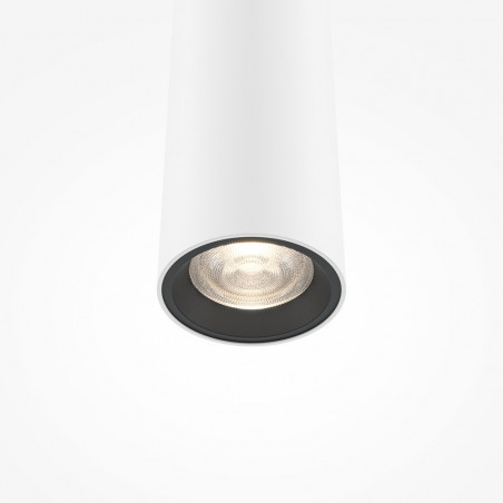 Lampa wisząca tuba biała Maytoni Pro Base LED - Minimalizm i styl