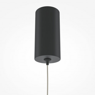 Lampa wisząca tuba LED czarna Maytoni - Oświetlenie LED