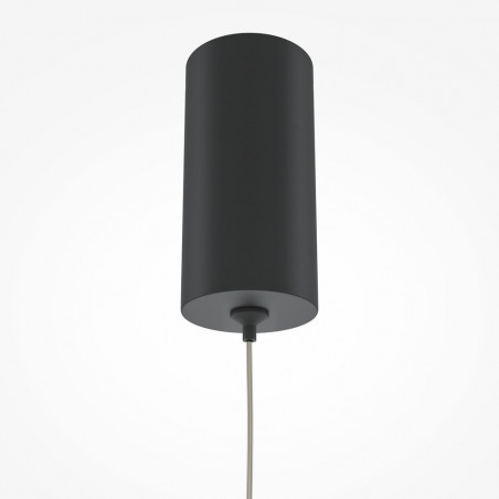 Lampa wisząca tuba LED czarna Maytoni - Oświetlenie LED