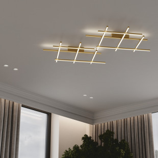 Plafon LED Radiance Maytoni: Nowoczesny design, złoty