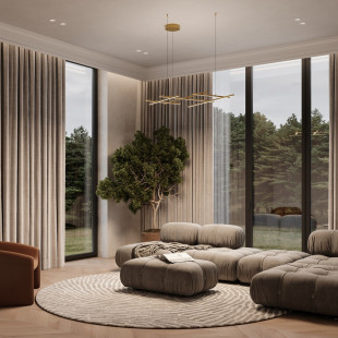 Lampa Wisząca Radiance Maytoni | Nowoczesna, Złota LED