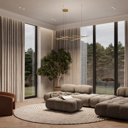 Lampa Wisząca Radiance Maytoni | Nowoczesna, Złota LED