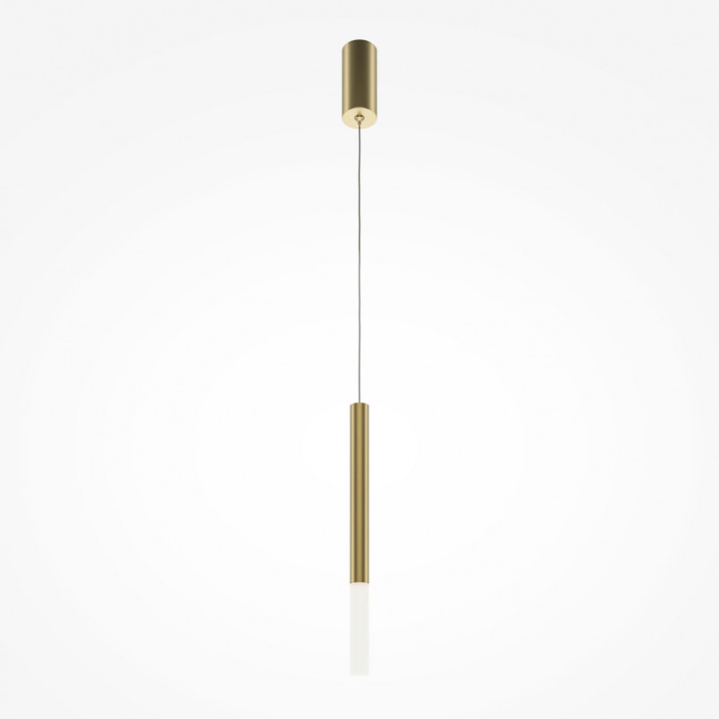 Lampa wisząca tuba złota Maytoni Pro Shade LED - Odkryj elegancję!