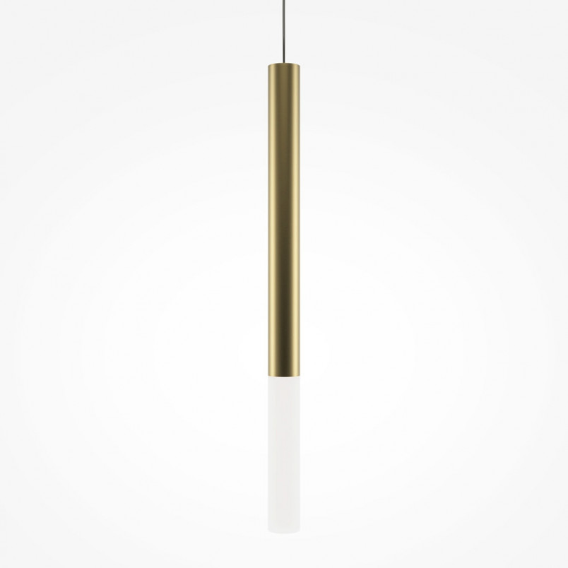 Lampa wisząca tuba złota Maytoni Pro Shade LED - Odkryj elegancję!