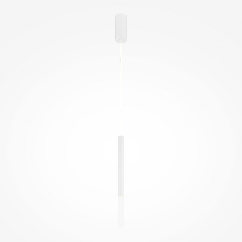 Lampa wisząca tuba biała Maytoni Pro Shade LED - Sklep z lampami