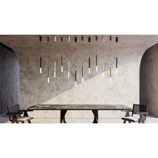 Lampa wisząca tuba biała Maytoni Pro Shade LED - Sklep z lampami