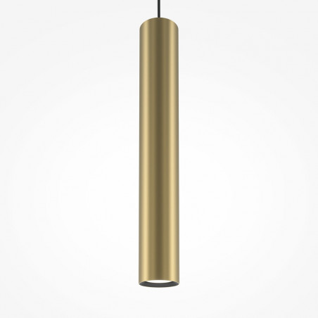 Lampa wisząca tuba Pro Focus 6cm złota Maytoni - Sklep z lampami