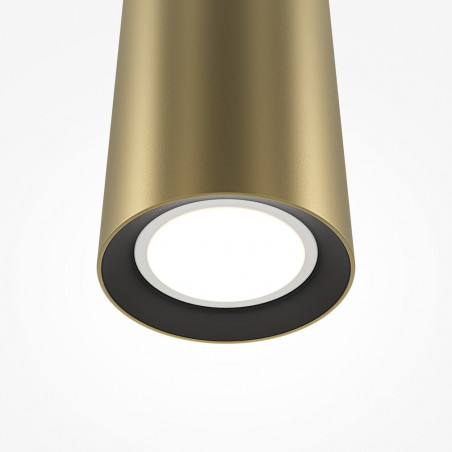 Lampa wisząca tuba Pro Focus 6cm złota Maytoni - Sklep z lampami