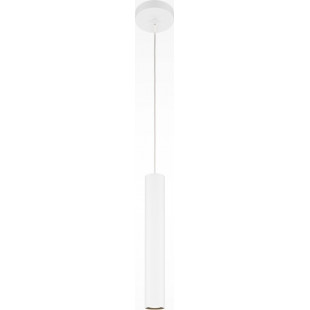 Lampa wisząca tuba biała Maytoni Pro Focus - Stylowe oświetlenie