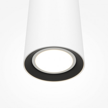 Lampa wisząca tuba biała Maytoni Pro Focus - Stylowe oświetlenie