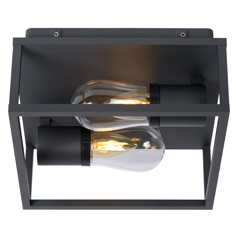 Plafon Ogrodowy Carlyn 25cm Czarny - Lucide | Nowoczesne Oświetlenie