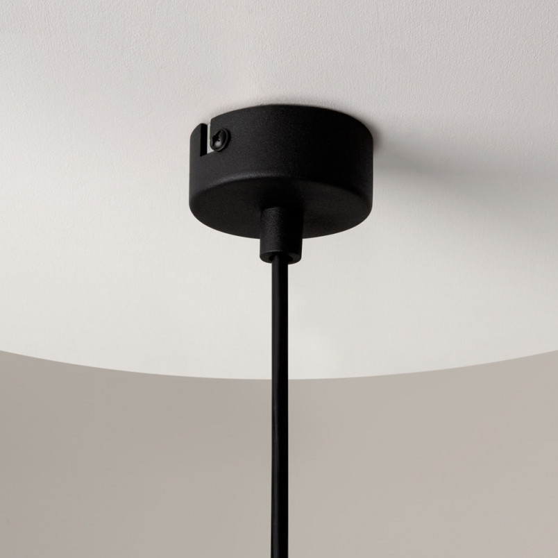Lampa wisząca szklana Maytoni Ros | Bursztynowo-czarna, 16cm
