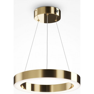 Saturno Maytoni: Lampa wisząca LED mosiądzowa | Nowoczesny design