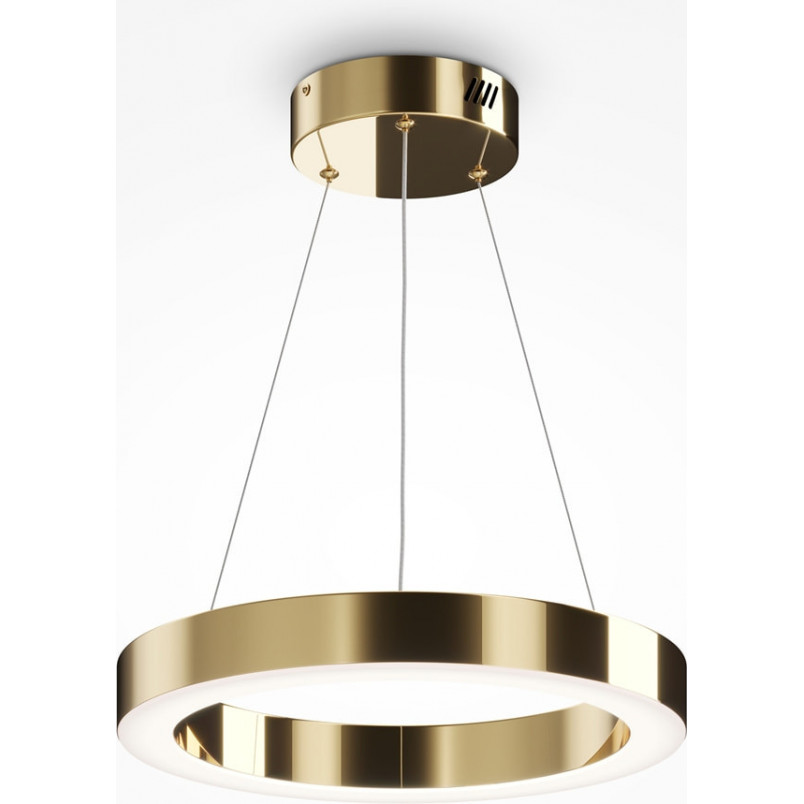 Saturno Maytoni: Lampa wisząca LED mosiądzowa | Nowoczesny design