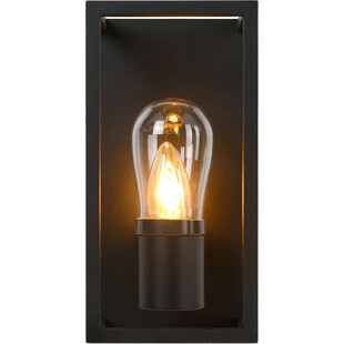 Kinkiet Ogrodowy Carlyn Czarny | Lucide - Lampa E14