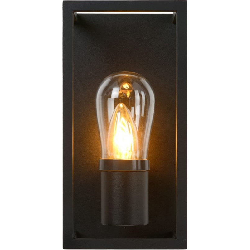 Kinkiet Ogrodowy Carlyn Czarny | Lucide - Lampa E14