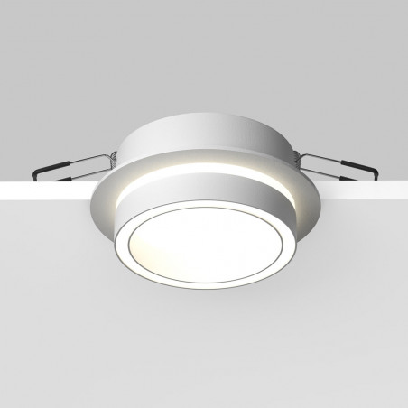 Lampa podtynkowa Orlo LED biała Maytoni | Downlight spot