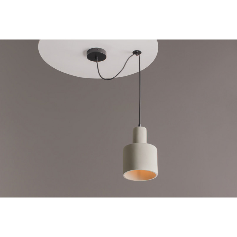 Lampa wisząca betonowa Broni 20cm szara Maytoni - Loftowa elegancja
