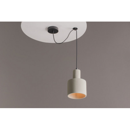 Lampa wisząca betonowa Broni 20cm szara Maytoni - Loftowa elegancja