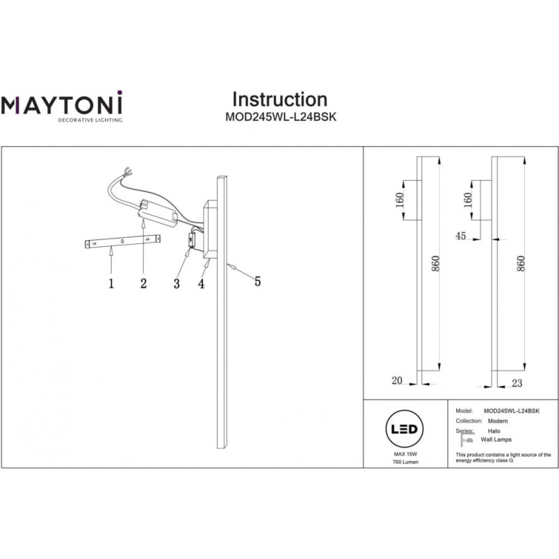 Kinkiet LED Halo Maytoni: Minimalizm i styl w Twoim domu