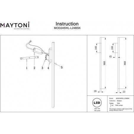 Kinkiet LED Halo Maytoni: Minimalizm i styl w Twoim domu