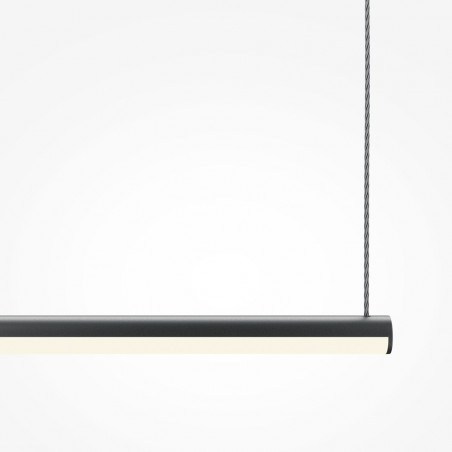 Lampa wisząca Halo LED 80cm czarna Maytoni | Minimalizm i styl