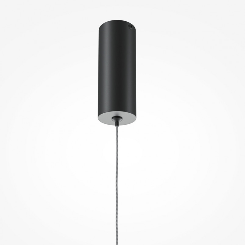 Lampa wisząca Halo LED 80cm czarna Maytoni | Minimalizm i styl