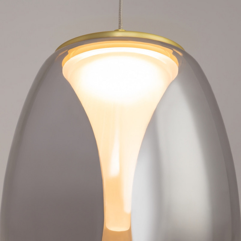 Lampa wisząca Splash Maytoni | Szkło dymione, LED | Sklep z lampami