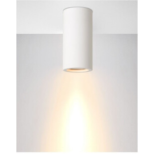 Lampa Spot Gipsowa Lucide Gipsy Round - Biała, GU10