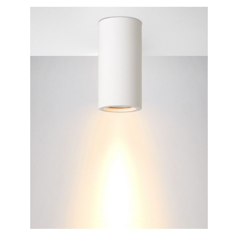 Lampa Spot Gipsowa Lucide Gipsy Round - Biała, GU10