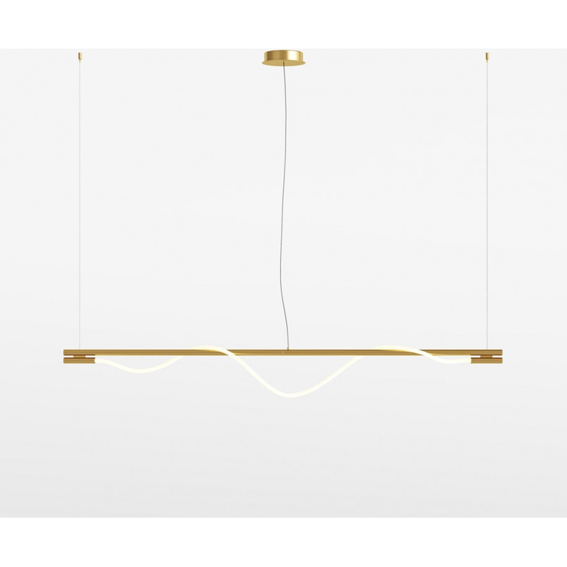 Lampa wisząca Maytoni Tau LED złota 180cm - Nowoczesny design