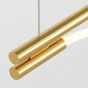 Lampa wisząca Maytoni Tau LED złota 180cm - Nowoczesny design