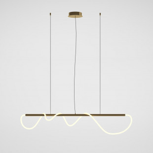 Lampa wisząca LED Maytoni Tau - Złota, Nowoczesna | Sklep z Lampami
