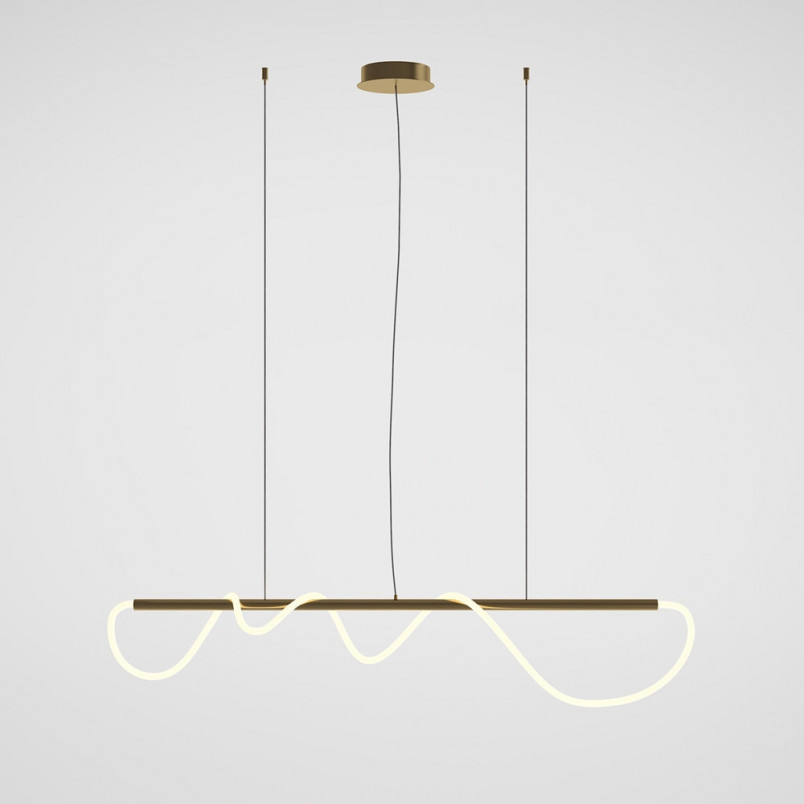 Lampa wisząca LED Maytoni Tau - Złota, Nowoczesna | Sklep z Lampami