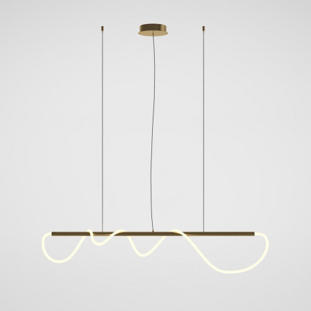 Lampa wisząca LED Maytoni Tau - Złota, Nowoczesna | Sklep z Lampami