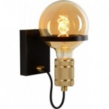Kinkiet Loft Ottelien | Lucide - Czarny/Złoty | Sklep Lamp