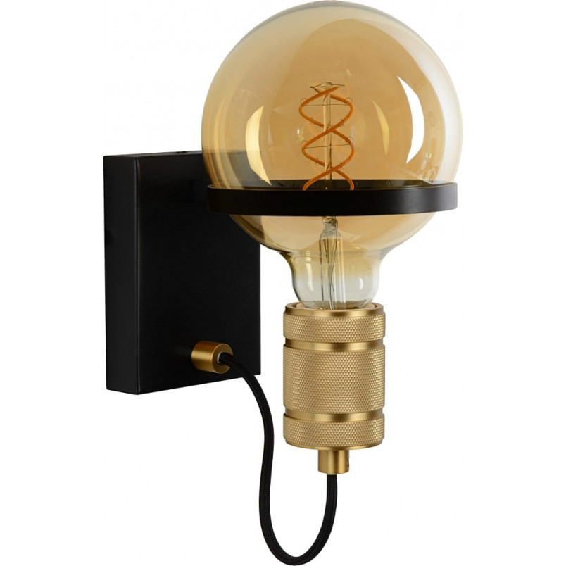 Kinkiet Loft Ottelien | Lucide - Czarny/Złoty | Sklep Lamp
