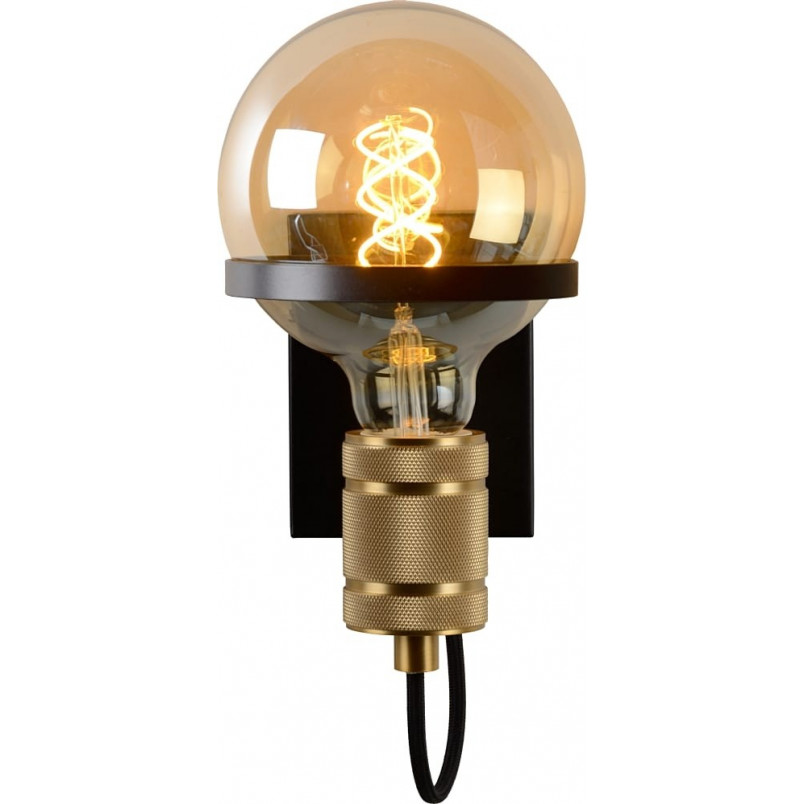 Kinkiet Loft Ottelien | Lucide - Czarny/Złoty | Sklep Lamp