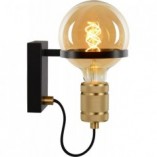 Kinkiet Loft Ottelien | Lucide - Czarny/Złoty | Sklep Lamp