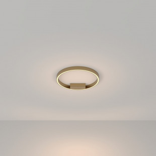 Plafon okrągły nowoczesny Rim LED 3000K 40cm mosiężny Maytoni