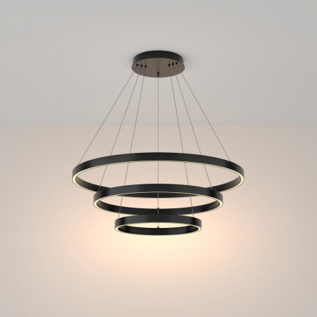 Lampa wisząca Rim LED czarna Maytoni | Nowoczesny design