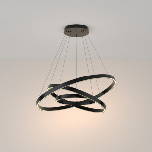 Lampa wisząca Rim LED czarna Maytoni | Nowoczesny design