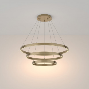 Lampa wisząca Rim LED Maytoni | Mosiężna, 80cm | Sklep z lampami