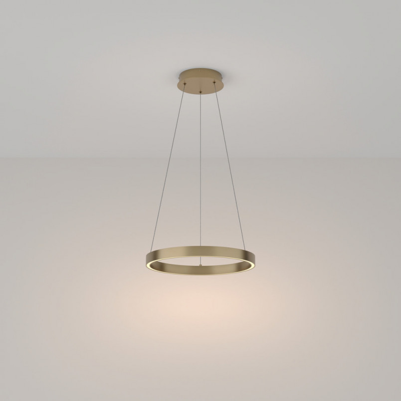 Lampa wisząca Rim LED mosiężna Maytoni | Nowoczesny design
