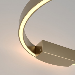Kinkiet Rim LED Maytoni: Nowoczesny design, mosiężny akcent