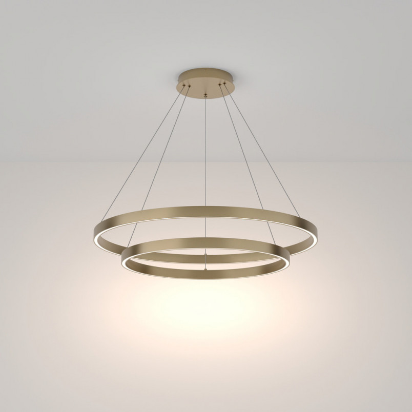 Lampa Wisząca Rim LED Mosiężna Maytoni | Nowoczesny Design