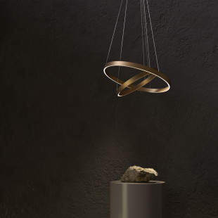 Lampa Wisząca Rim LED Mosiężna Maytoni | Nowoczesny Design