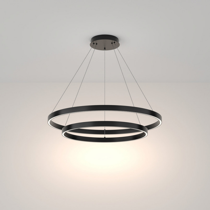Lampa Wisząca Rim LED Czarna Maytoni | Nowoczesny Design