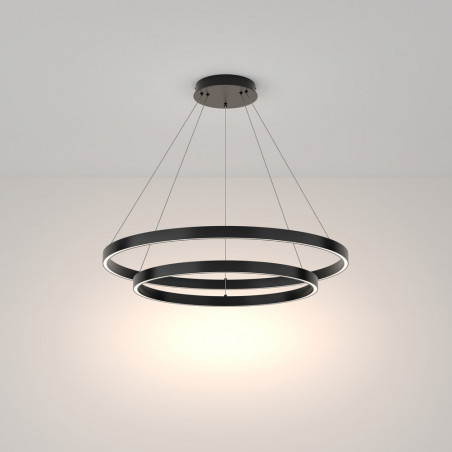 Lampa Wisząca Rim LED Czarna Maytoni | Nowoczesny Design