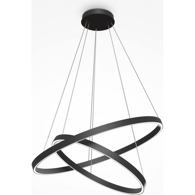 Lampa Wisząca Rim LED Czarna Maytoni | Nowoczesny Design